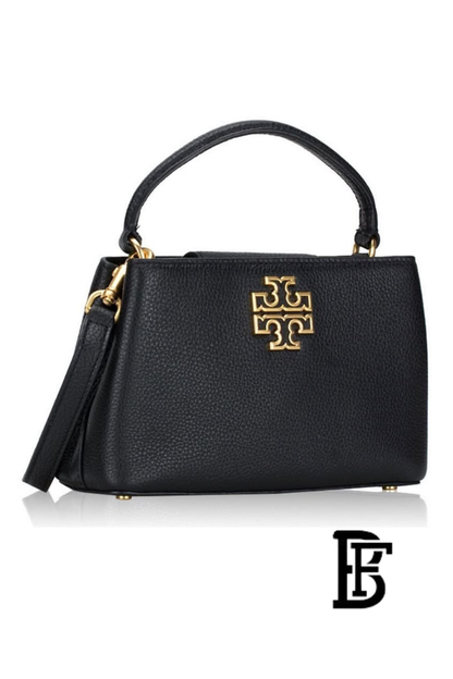 Tory Burch Black Leather Women Handbag 145357  – Elegant Everyday Shoulder Bag image 3