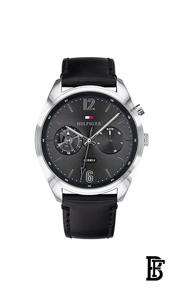 TOMMY HILFIGER Men's Water Resistant Leather Analog Watch 1791548 image 0