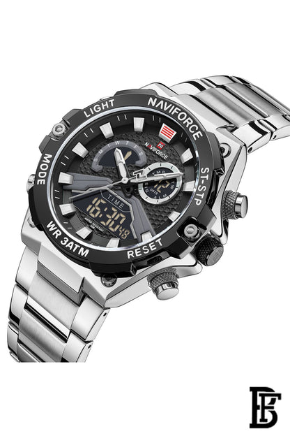 NAVIFORCE NF9207 S/B/B  MEN'S Stainless Steel Analog Wrist Watch image 2