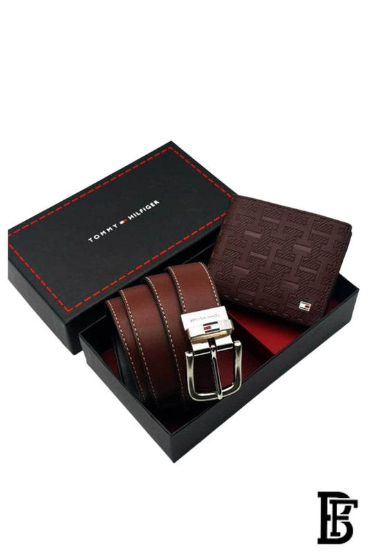 Tommy Hilfiger Set is a Men's Wallet and a Classic Black Belt image 0