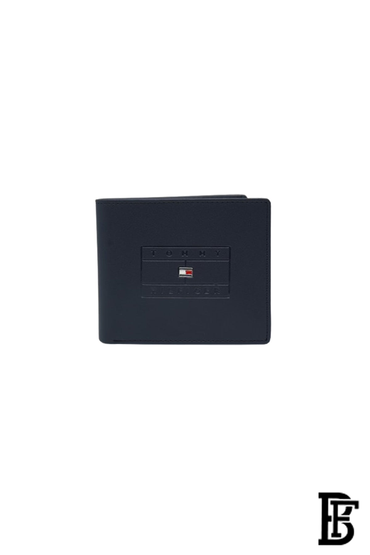 Tommy Hilfiger Wallet is a one to face solid style covered in light/BLUE-leather image 2