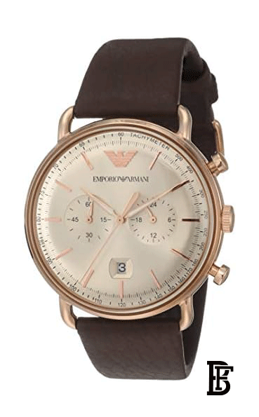 EMPORIO ARMANI Men's Leather Chronograph Watch AR11106 image 2