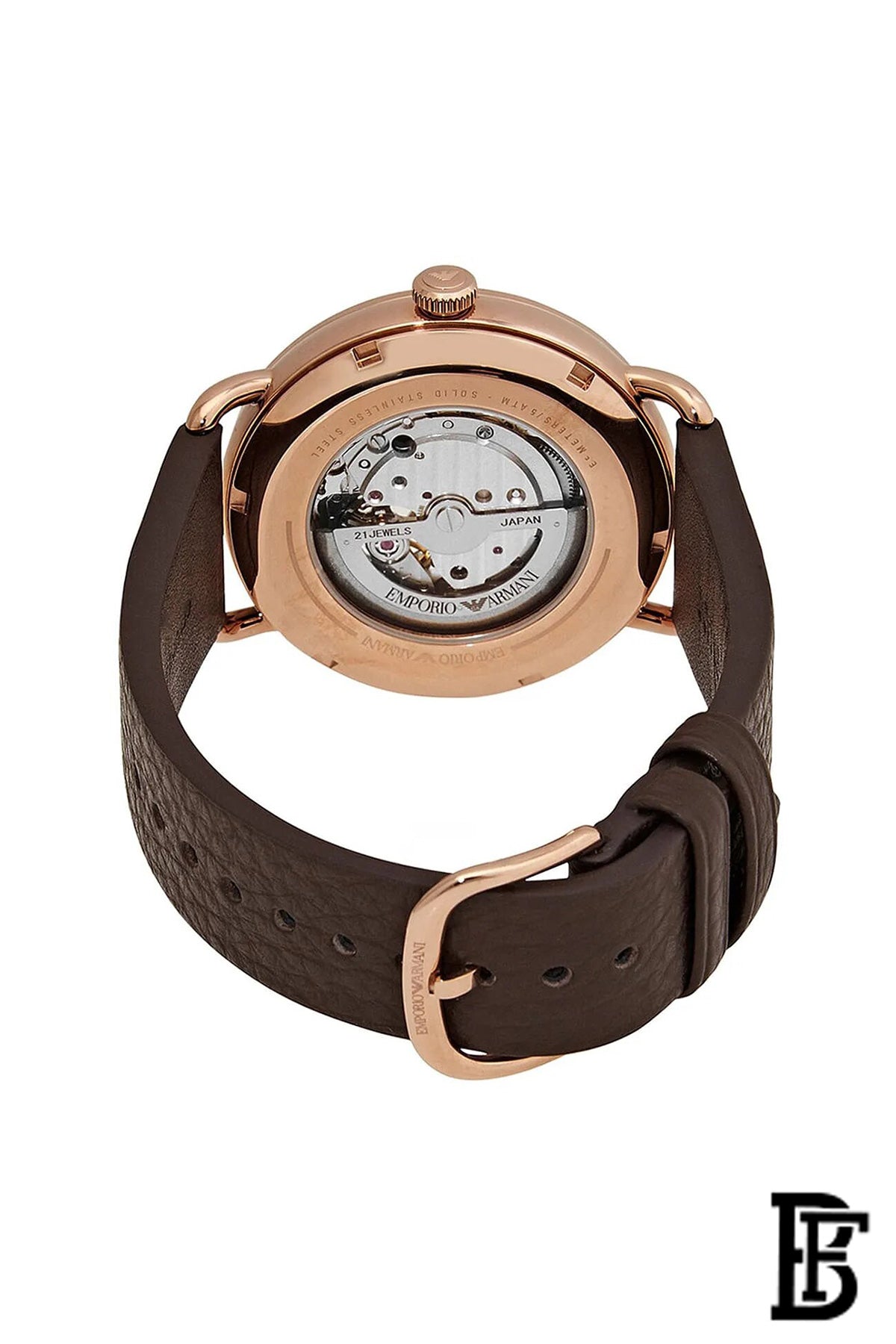 Emporio_ArmaniAviator Automatic Men's White Skeleton Dial Watch AR60027 image 2