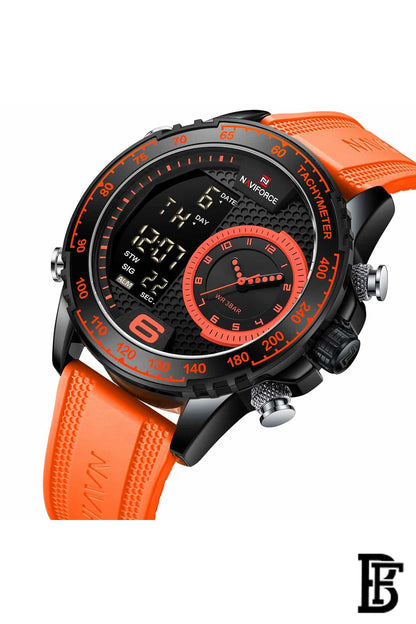 Naviforce NF9199T B/O/O Men's Analog Silicone Watch image 2