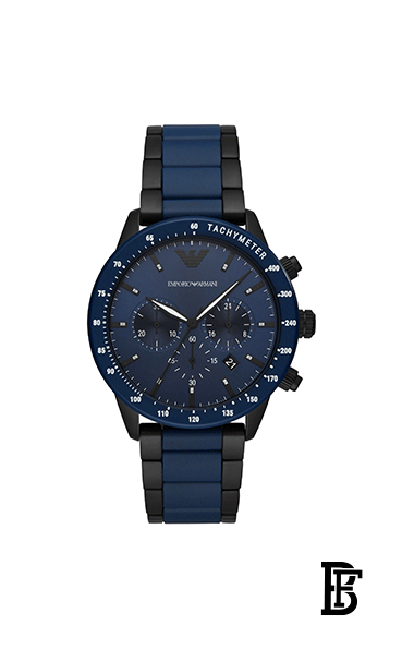 EMPORIO ARMANI Men's Mario Water Resistant Analog Chronograph Watch AR70001 image 1