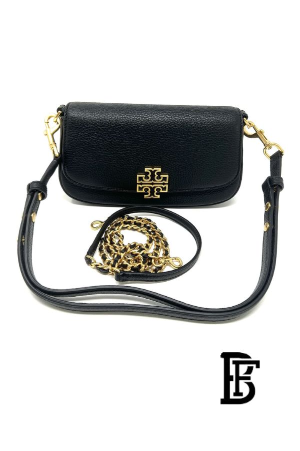 Tory Burch Black Leather Women Handbag 138772 001 – Elegant Everyday Shoulder Bag image 4