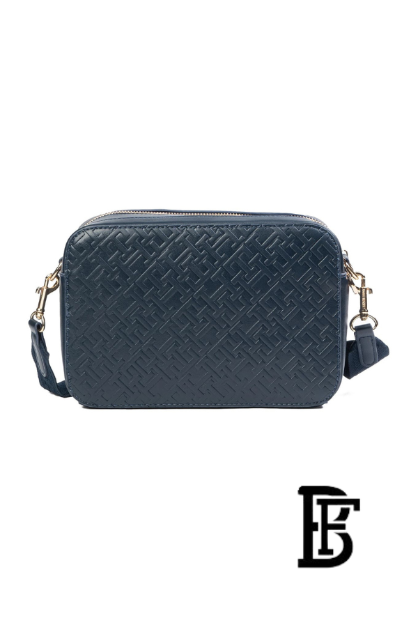 Tommy Hilfiger Blue Leather Women Crossbody bag– Elegant Everyday Crossbody bag Aw0Aw17221 image 1