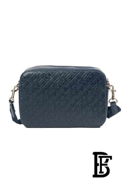 Tommy Hilfiger Blue Leather Women Crossbody bag– Elegant Everyday Crossbody bag Aw0Aw17221 image 1