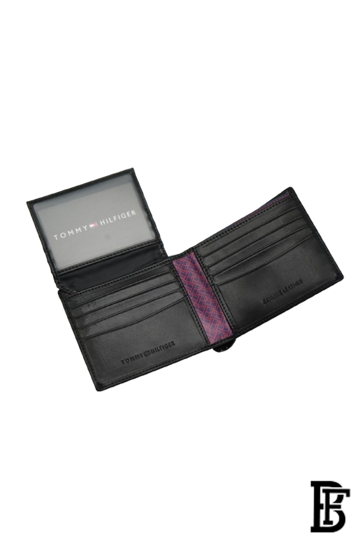 Leather Coin And Credit Card Wallet BLACK- LEATHER image 7