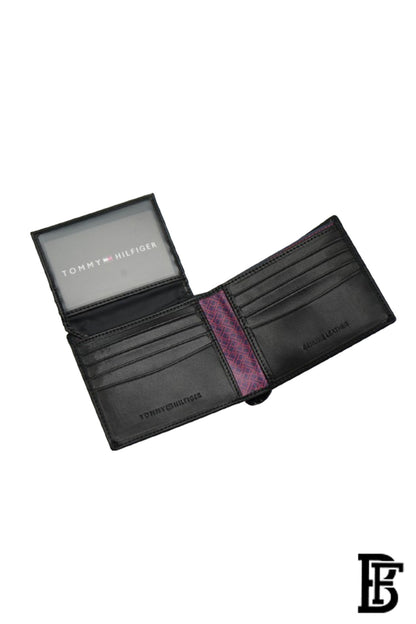 Leather Coin And Credit Card Wallet BLACK- LEATHER image 7