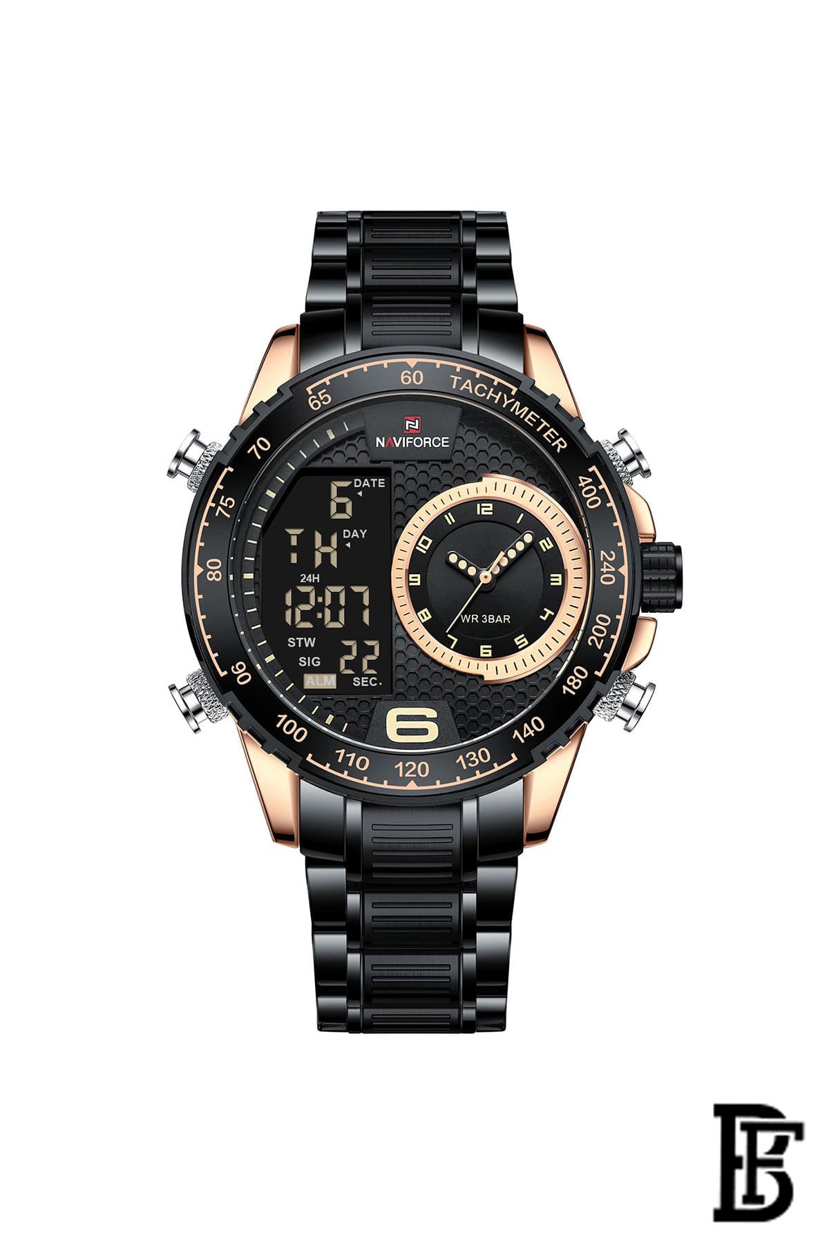 NAVIFORCE NF9199S RG/B  MEN'S Stainless Steel Analog Wrist Watch image 0
