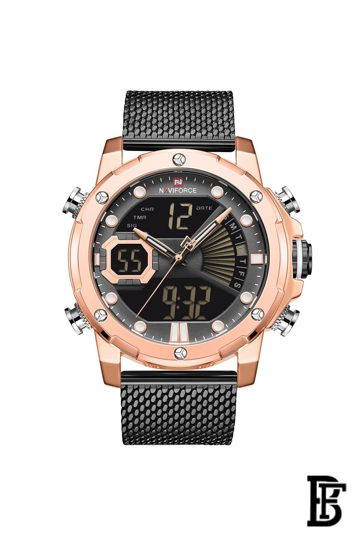 NAVIFORCE NF9172S RG/B/B    MEN'S Stainless Steel Analog Wrist Watch image 1