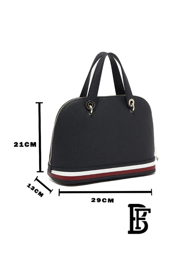 Tommy Hilfiger Black Leather Women Handbag Aw0Aw10453 – Elegant Everyday Shoulder Bag image 10