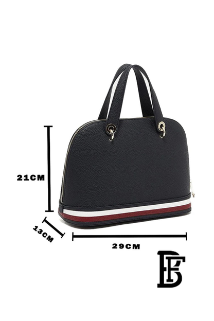 Tommy Hilfiger Black Leather Women Handbag Aw0Aw10453 – Elegant Everyday Shoulder Bag image 10
