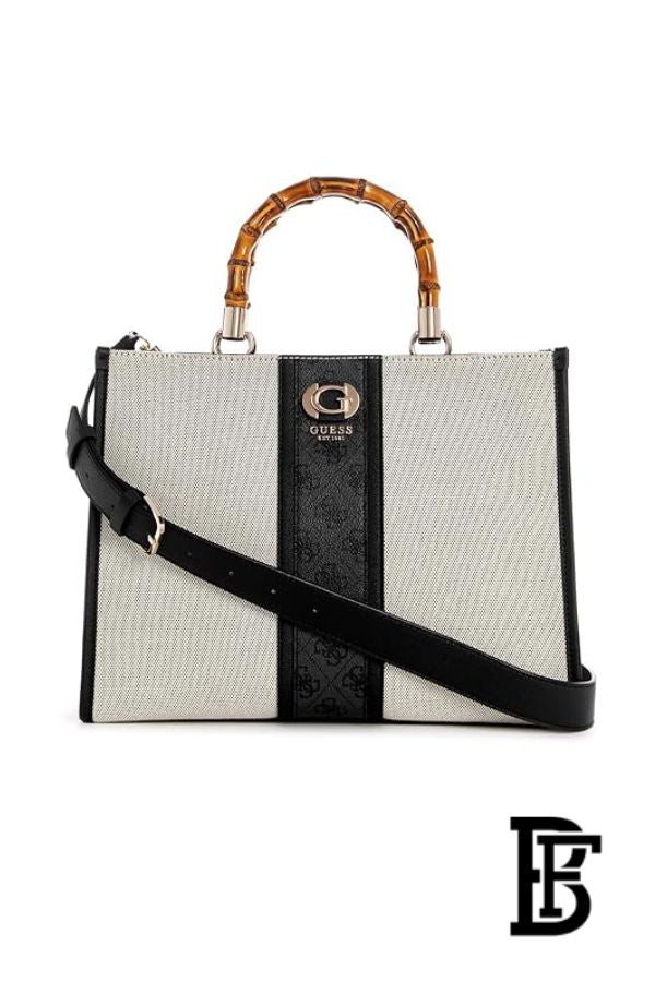 Guess Women’s Solid Handheld Tote Bag – Cotton Daily Tote (AG933722) image 1