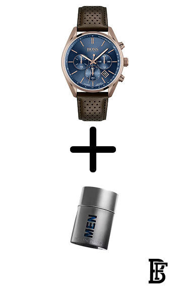 Hugo Boss Watch For Men 1513817 + Gift perfume Tester 30 ml image 1