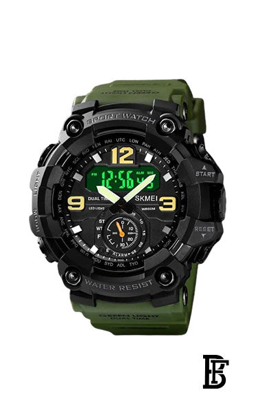 SKMEI  Men's Military Wrist Watch SK1637 Green olive image 0