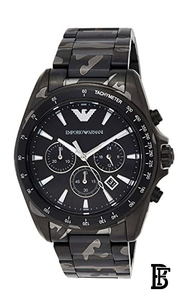 EMPORIO ARMANI Men's Analog Stainless Steel Clasp Round Wrist Watch Ar11027 image 2