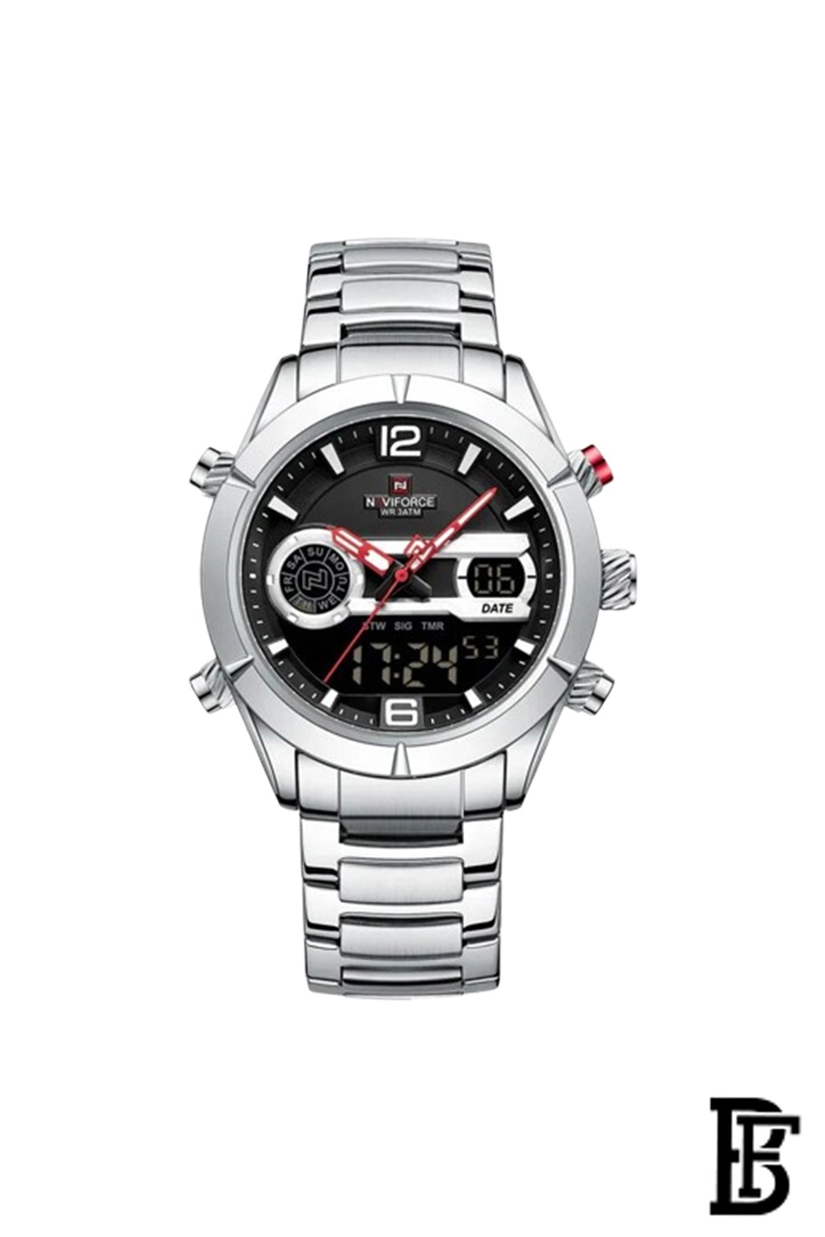 NAVIFORCE NF9232 S/B/S  MEN'S Stainless Steel Analog Wrist Watch image 0
