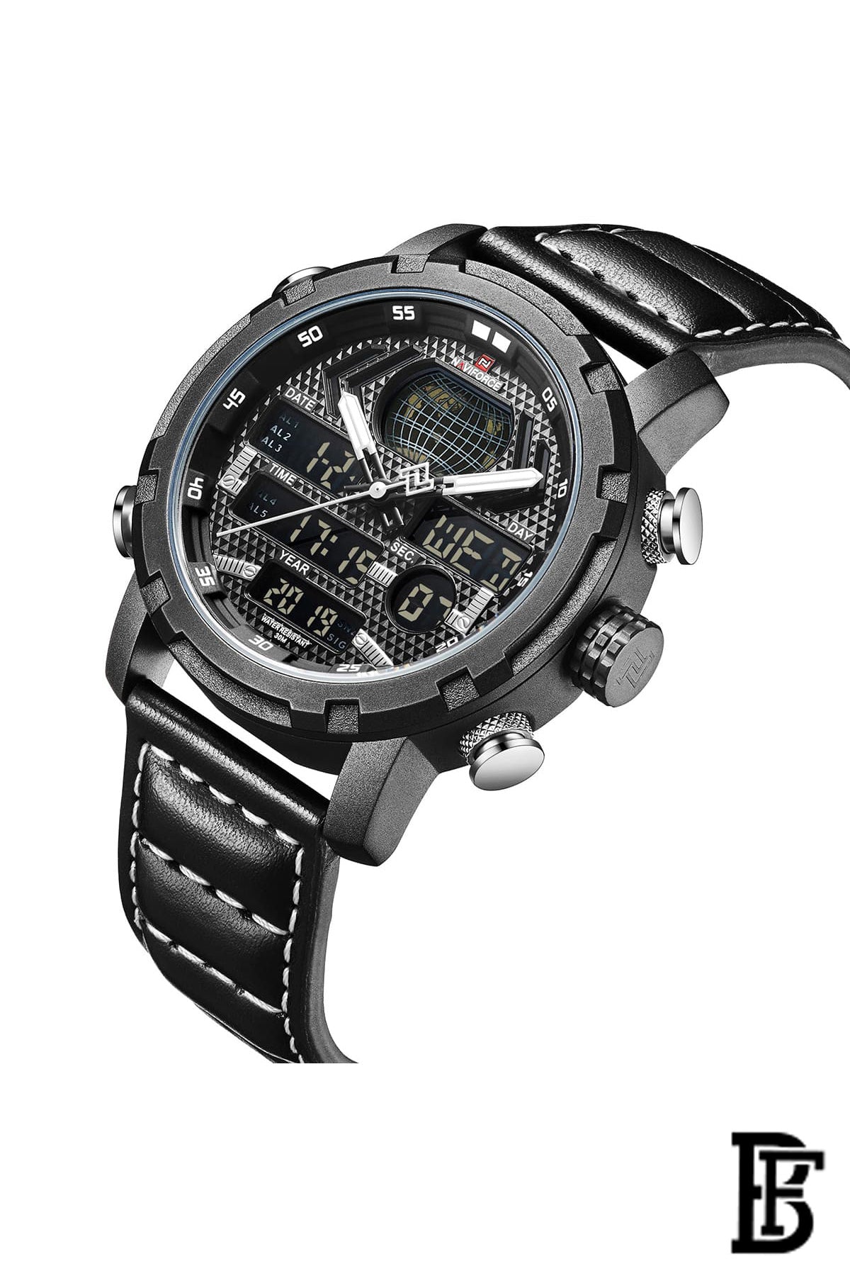 Naviforce NF9160 BWB    Men's Analog Leather Watch image 2