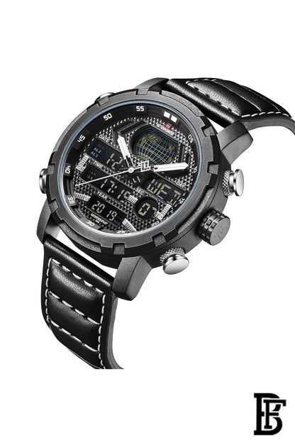 Naviforce NF9160 BWB    Men's Analog Leather Watch image 2