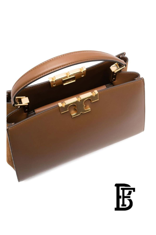 Tory Burch Brown Leather Women Handbag 137312909 – Elegant Everyday Shoulder Bag image 5