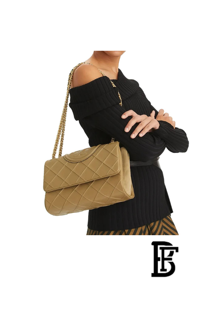 Tory Burch Women's Beige Leather Handbag 143249 200 - Stylish everyday shoulder bag image 11