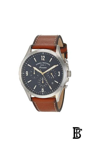FOSSIL Men's Water Resistant Chronograph Watch FS5607 - 46 mm - Brown image 2