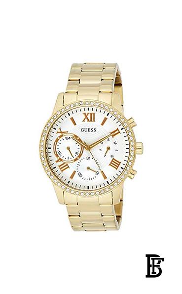 GUESSWomen's Solar Water Resistant Chronograph Watch W1069L2 image 3