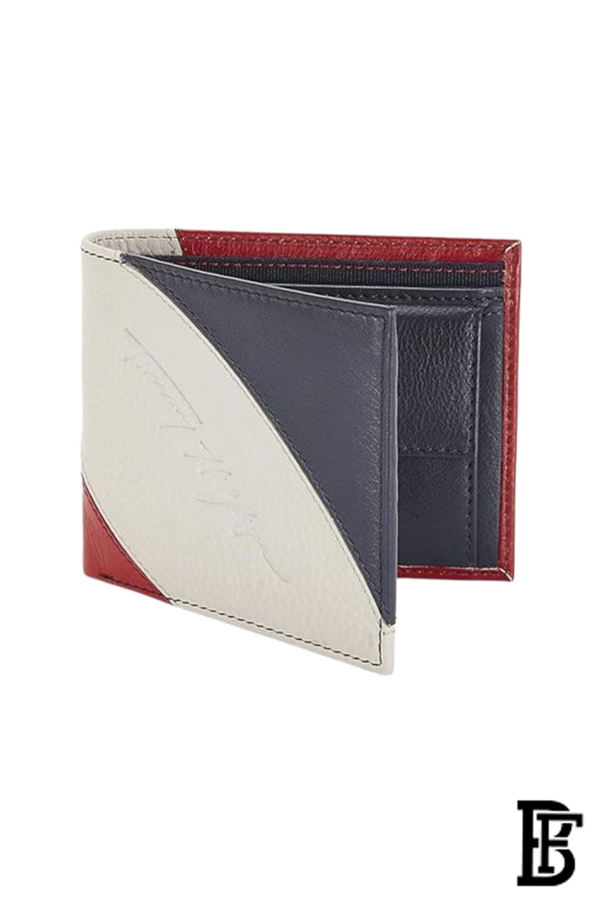 Tommy Hilfiger Red, White & Blue Leather Men's Wallet-wallet00123 image 2
