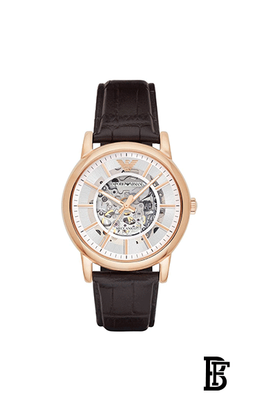 EMPORIO ARMANI men Leather Analog Watch AR1983 Automatic image 1