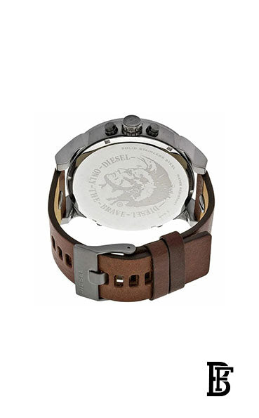DIESEL Men's Mr. Daddy 2.0 Round Shape Leather Band Chronograph Wrist Watch 57 mm - Brown - DZ7314 image 3