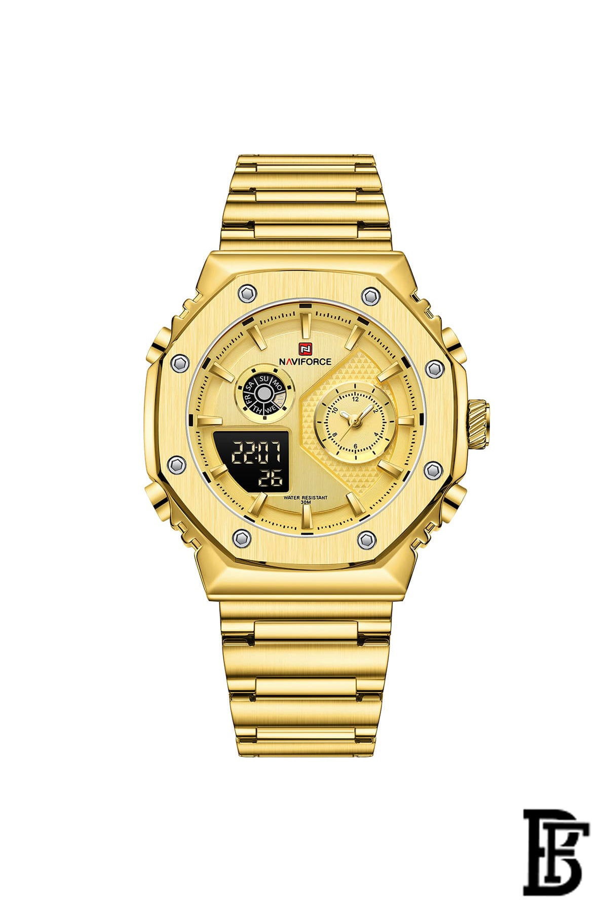 NAVIFORCE NF9216S G/G MEN'S Stainless Steel Analog Wrist Watch image 0