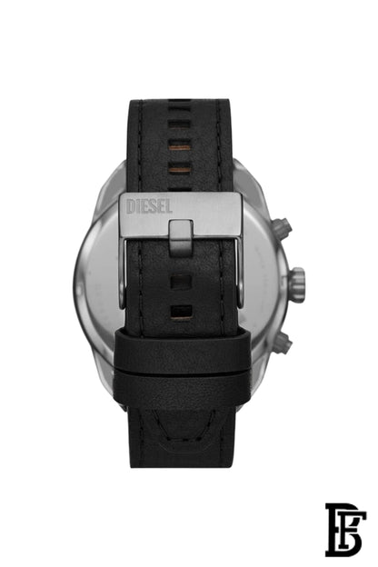 DZ-4626	Diesel Spiked Chronograph Black Leather Watch image 2