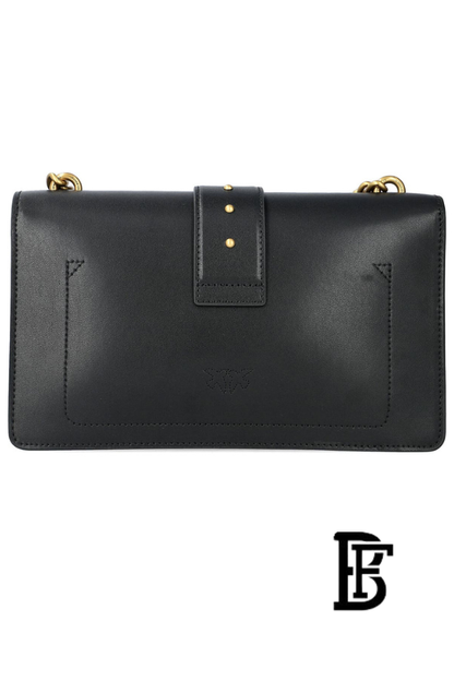 Pinko  Black Leather Women Handbag 100053 A0F1 Z99Q – Elegant Everyday Shoulder Bag image 4