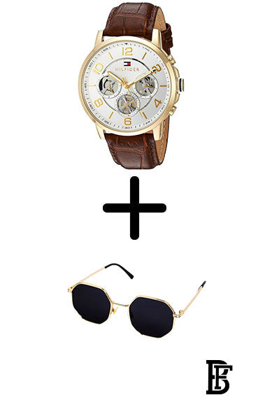 TOMMY HILFIGER Men’s Keagan Analog Watch 1791291 + Sun glasses gift sg1 image 1