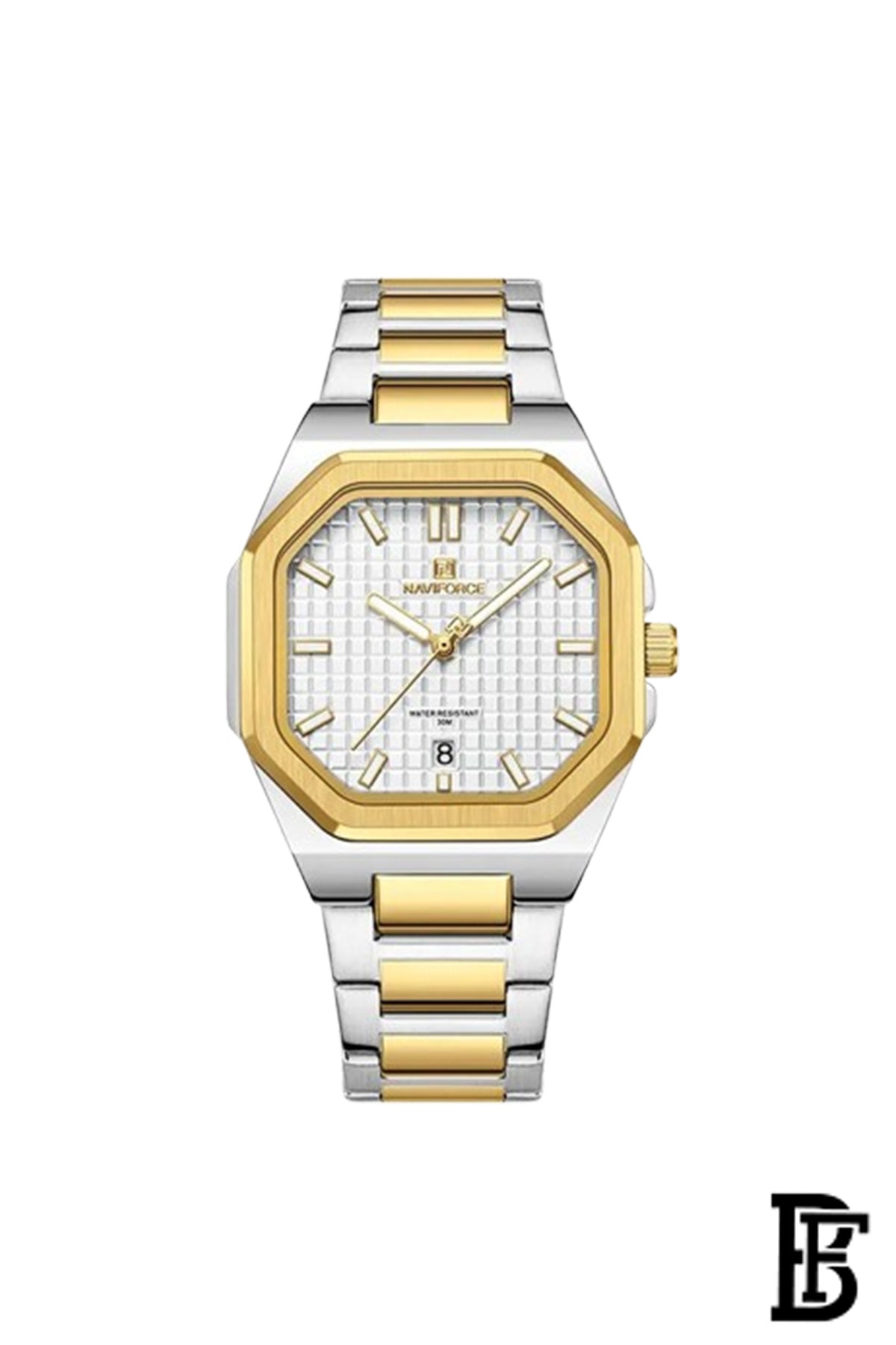 Naviforce NF5053 G/W     Women's Analog Stainless Steel Watch image 1