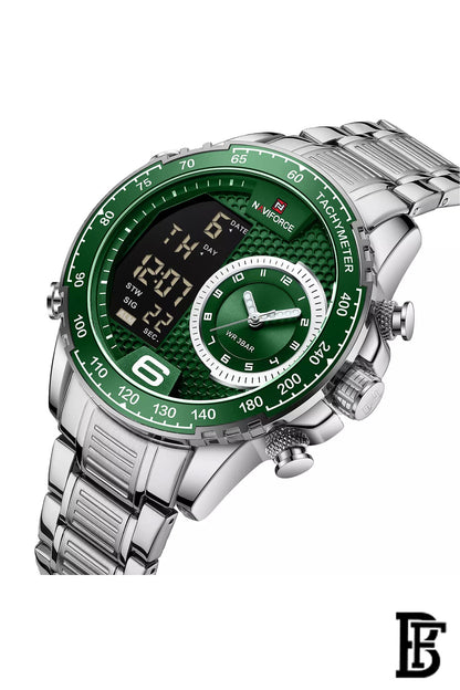 NAVIFORCE NF9199S S/GN  MEN'S Stainless Steel Analog Wrist Watch image 2