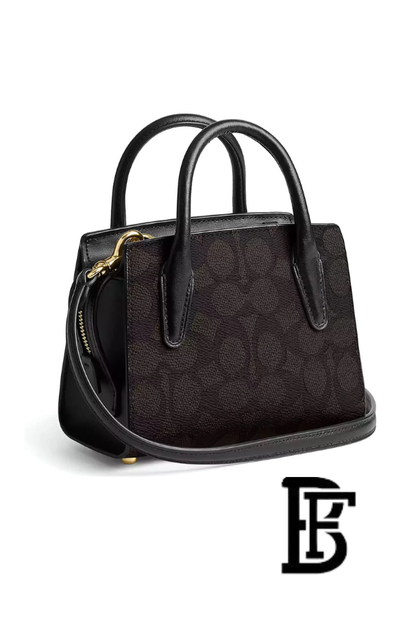 Coach Gold Brown Black Women Handbag Cv974 – Elegant Everyday Handbag image 5