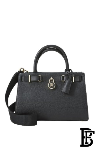 Tommy Hilfiger American Icon Mini Tote Handbag – Black image 1