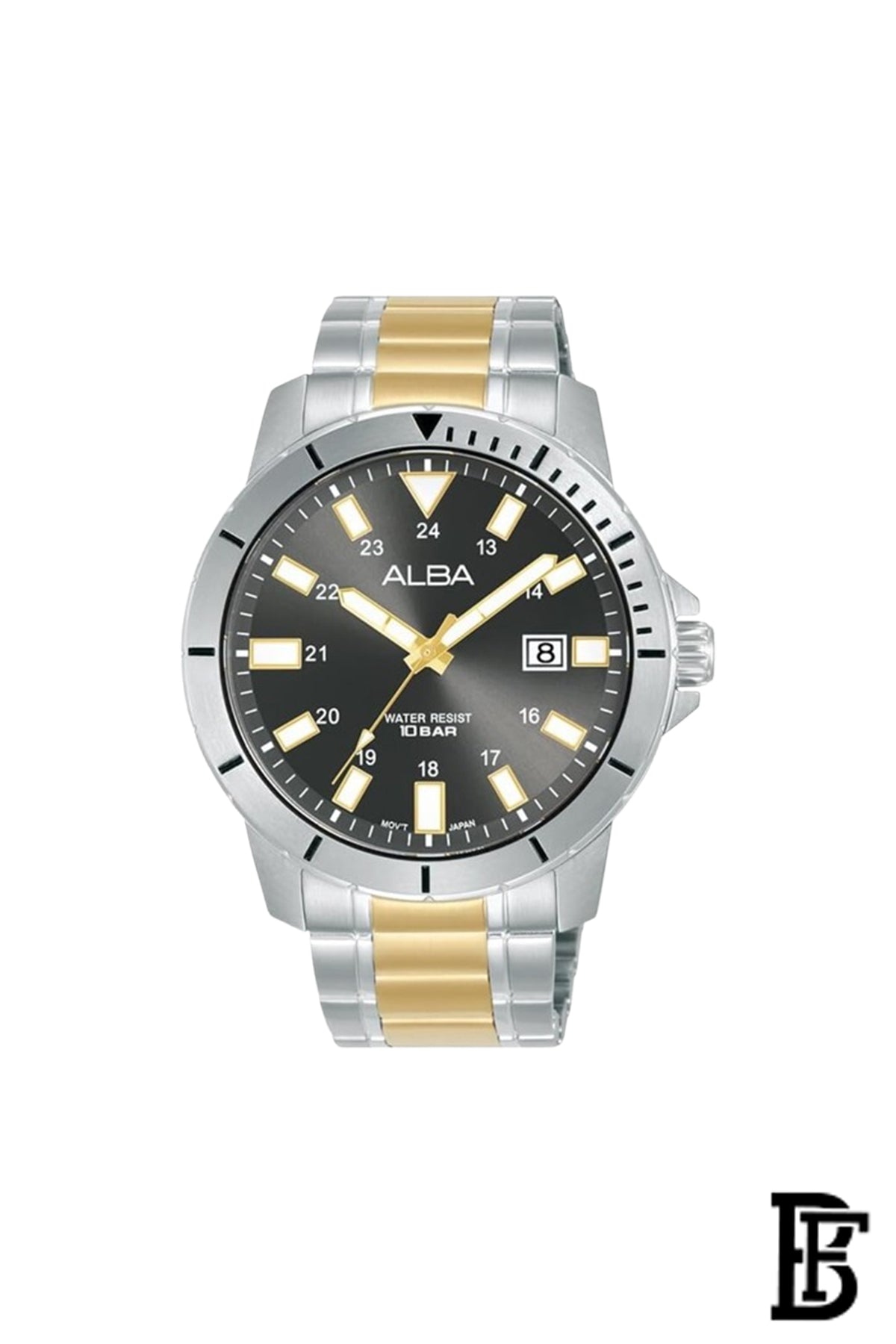 Alba AS9R93X Men's Stainless steel Quartz Analog Wrist Watch Warranty from Elaraby Group image 0