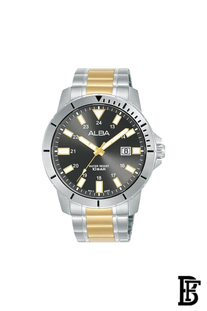 Alba AS9R93X Men's Stainless steel Quartz Analog Wrist Watch Warranty from Elaraby Group image 0