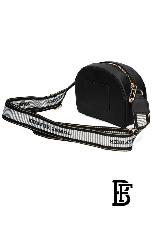 Tommy Hilfiger Black Leather Women Handbag Aw0Aw16679 – Elegant Everyday Shoulder Bag image 6