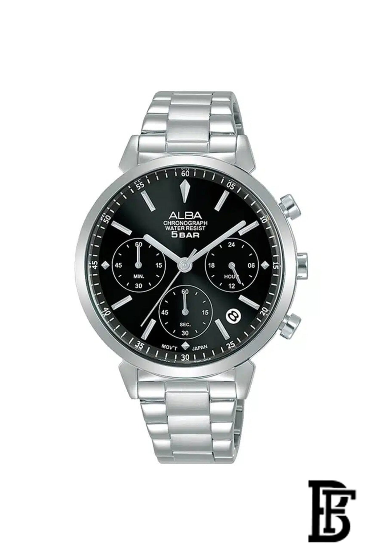 Alba AT3H41X Women's Stainless steel Quartz Chronograph Wrist Watch      Warranty from Elaraby Group image 0