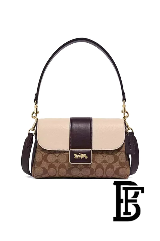 Coach Beige Multi Women Shoulder Bag Cc066 Imupm – Elegant Everyday Shoulder Bag image 0