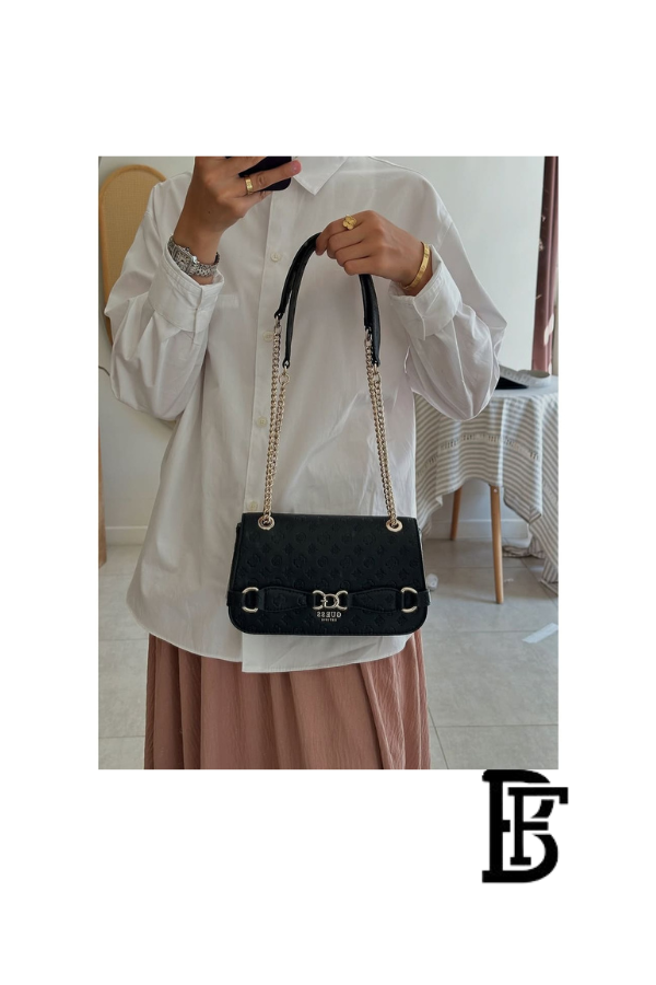 Guess Black Women Shoulder Bag Hwpg9336210 Blo – Elegant Everyday Shoulder Bag image 13