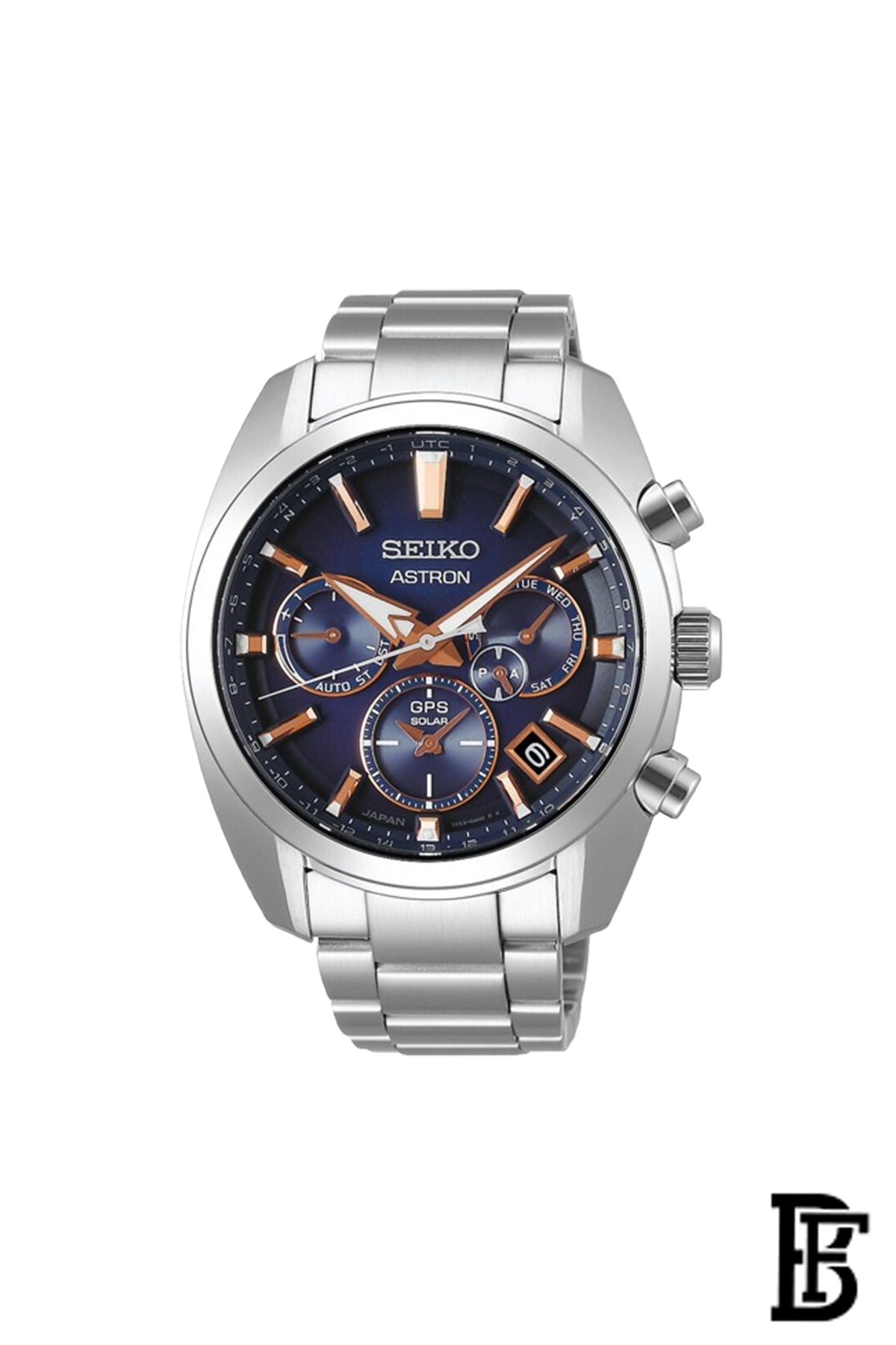 SEIKO Men's Hand Watch ASTRON Stainless Steel Band, Blue Dial SSH049J1 image 1