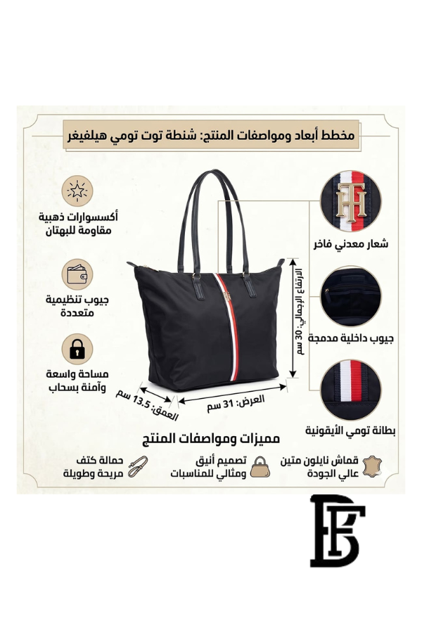 Tommy Hilfiger Navy Blue Leather Women Handbag Aw0Aw113680Gy – Elegant Everyday Shoulder Bag image 2