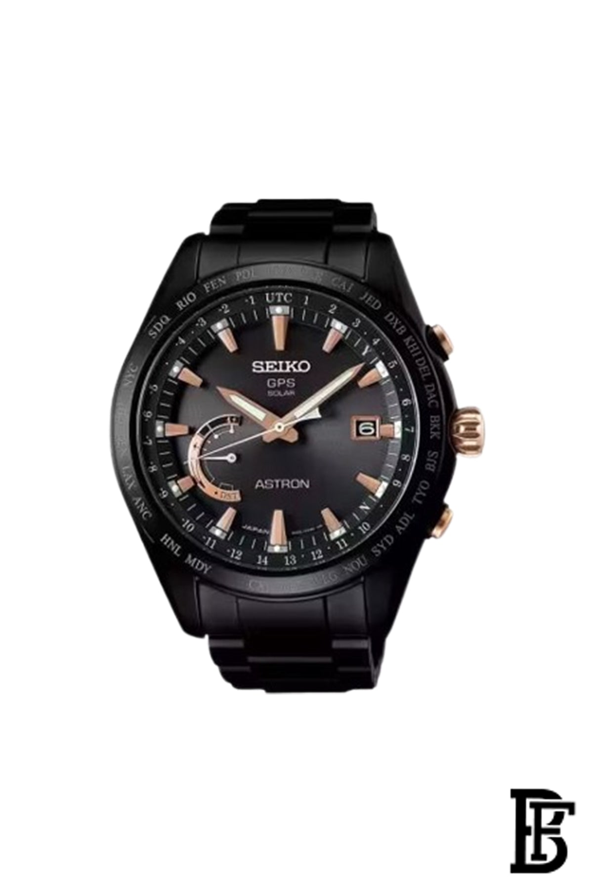 SEIKO Men's Hand Watch ASTRON Stainless Band, Black Dial SSE113J1 image 1