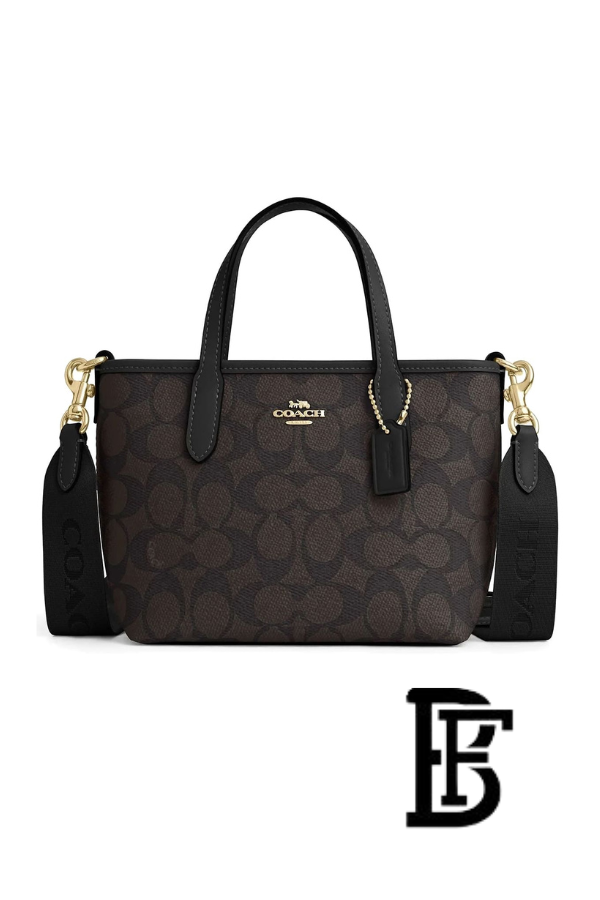 Coach Walnut Black Women Handbag Cw032 Imxaq– Elegant Everyday Handbag image 0